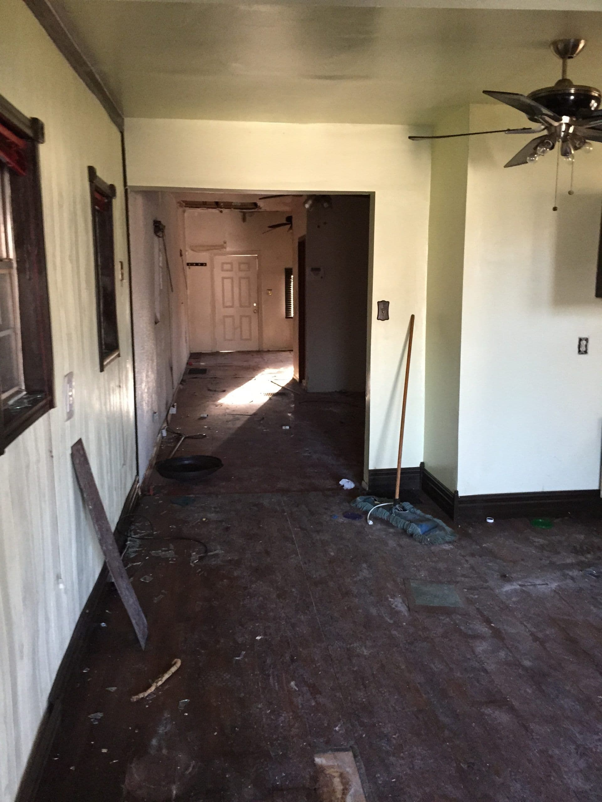Fire and Water Restoration Before