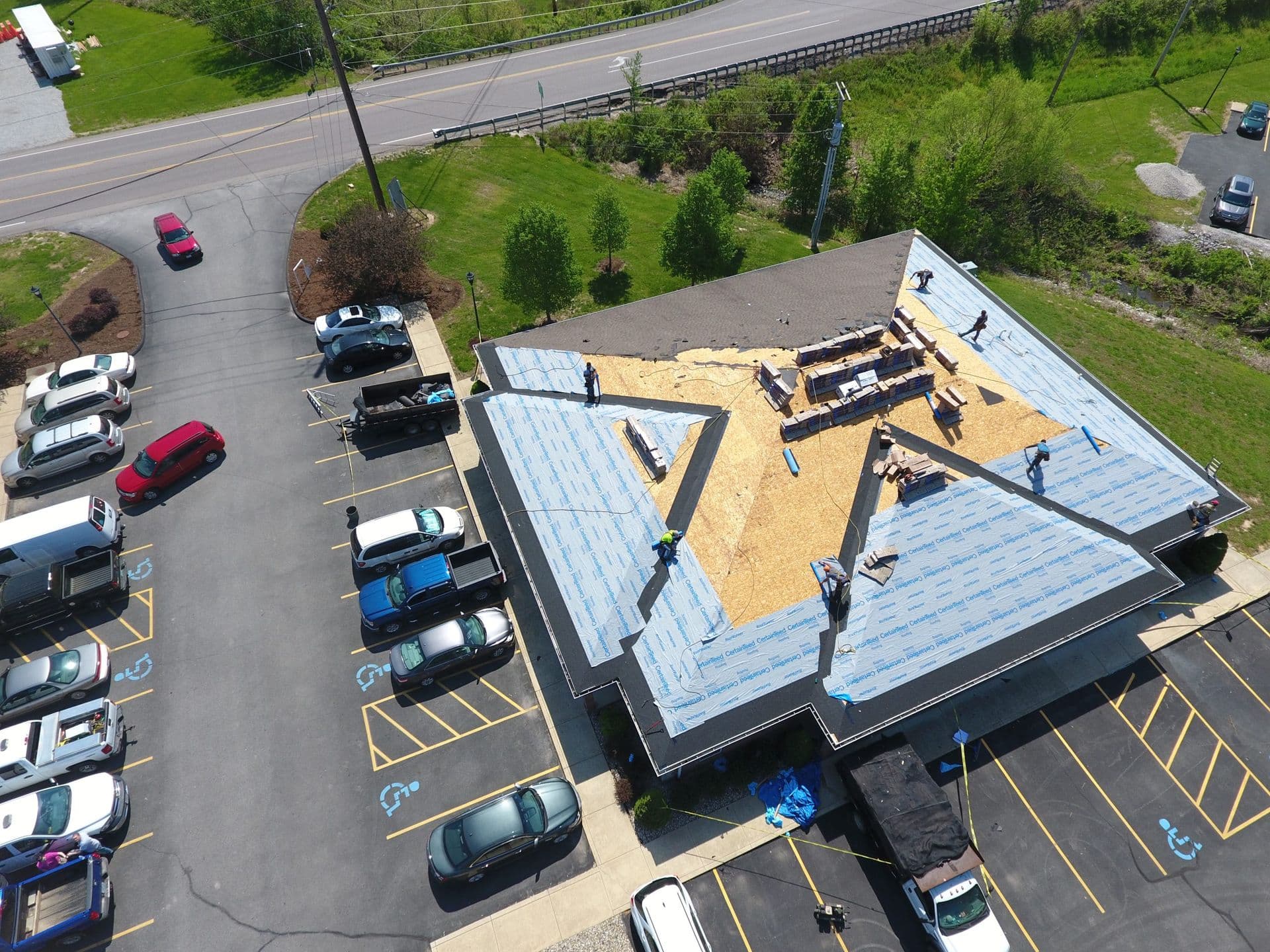 Shingle Commercial Roof Install