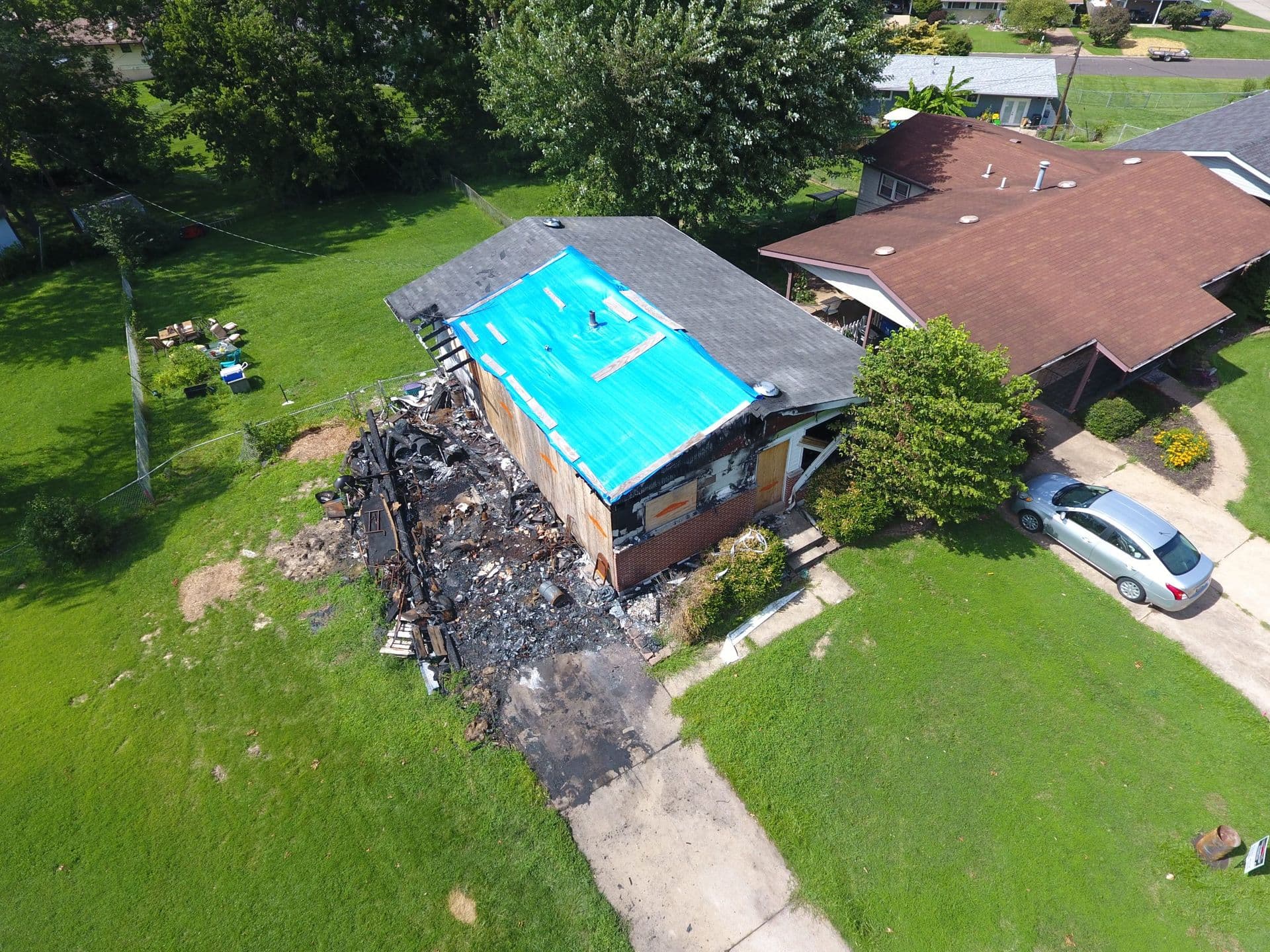 Fire Damaged Home